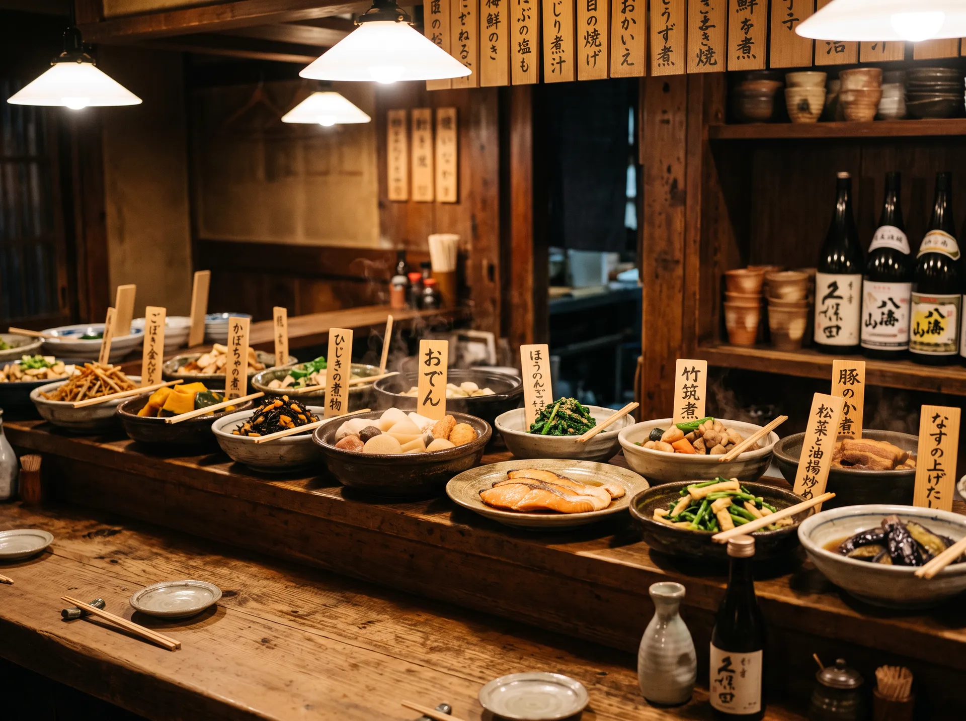 おばんざい酒場と筋肉のイメージ