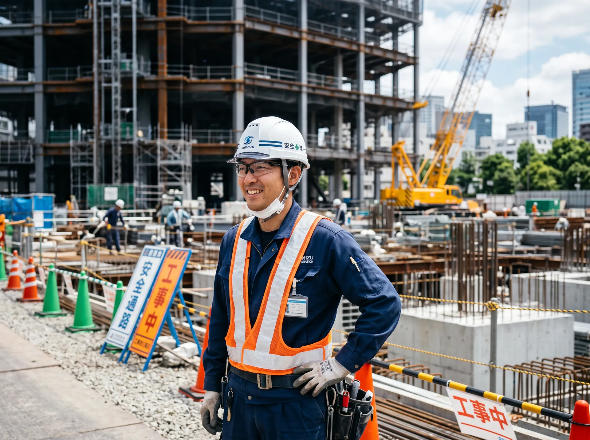 建設現場の作業員