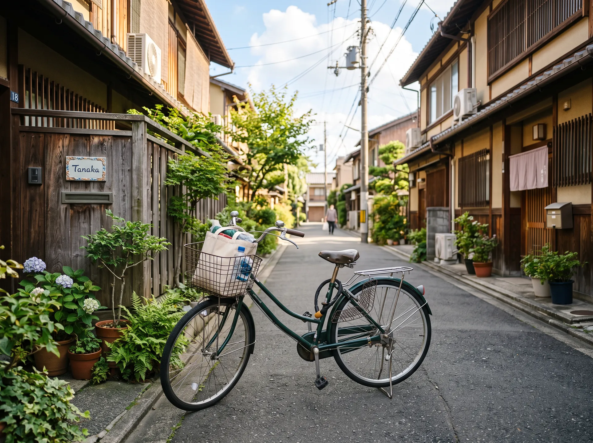 住宅街の自転車