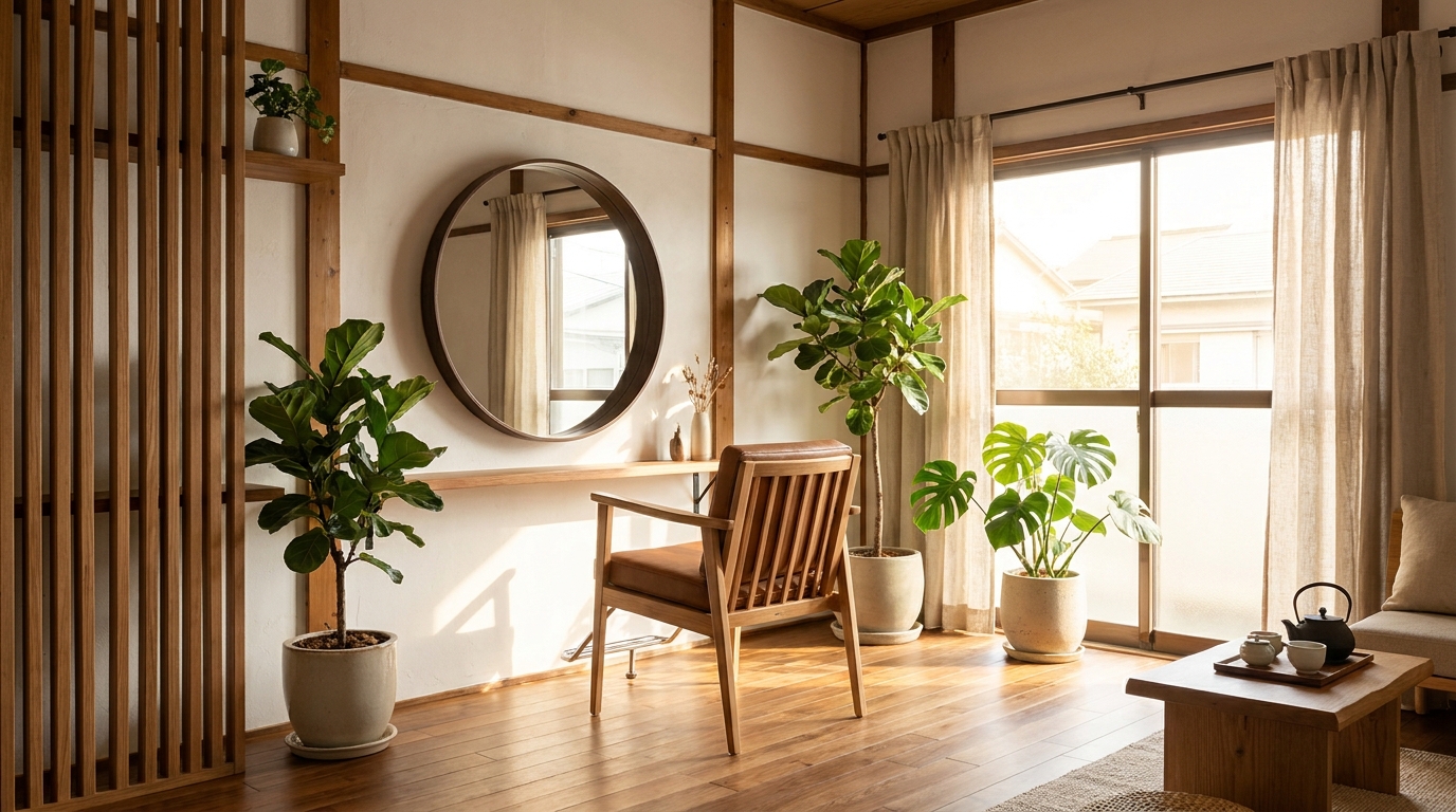 リラックスできる温かみのあるサロン内観