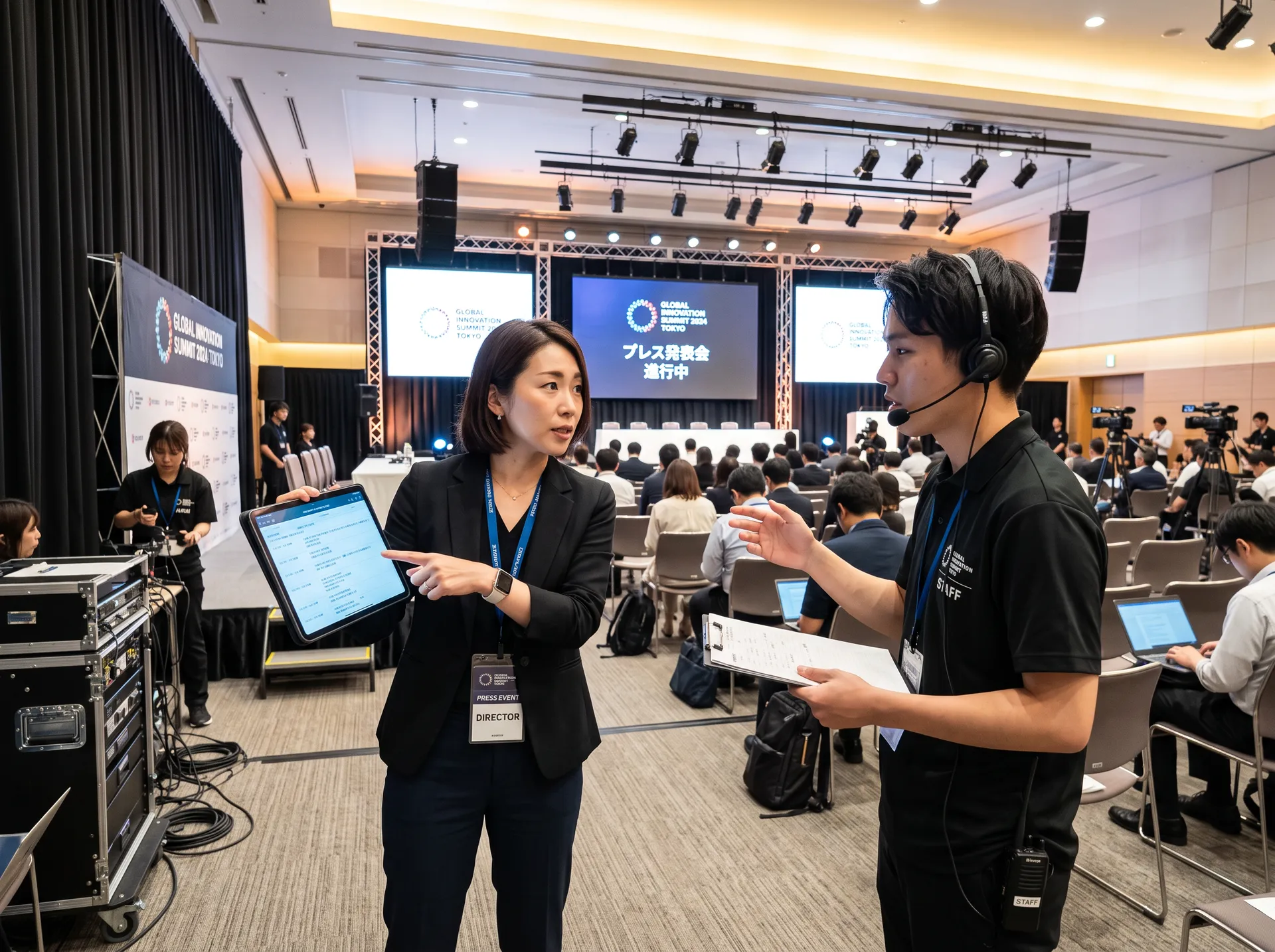 各種プロモーション、発表会、展示会などの現場進行及び運営ディレクション