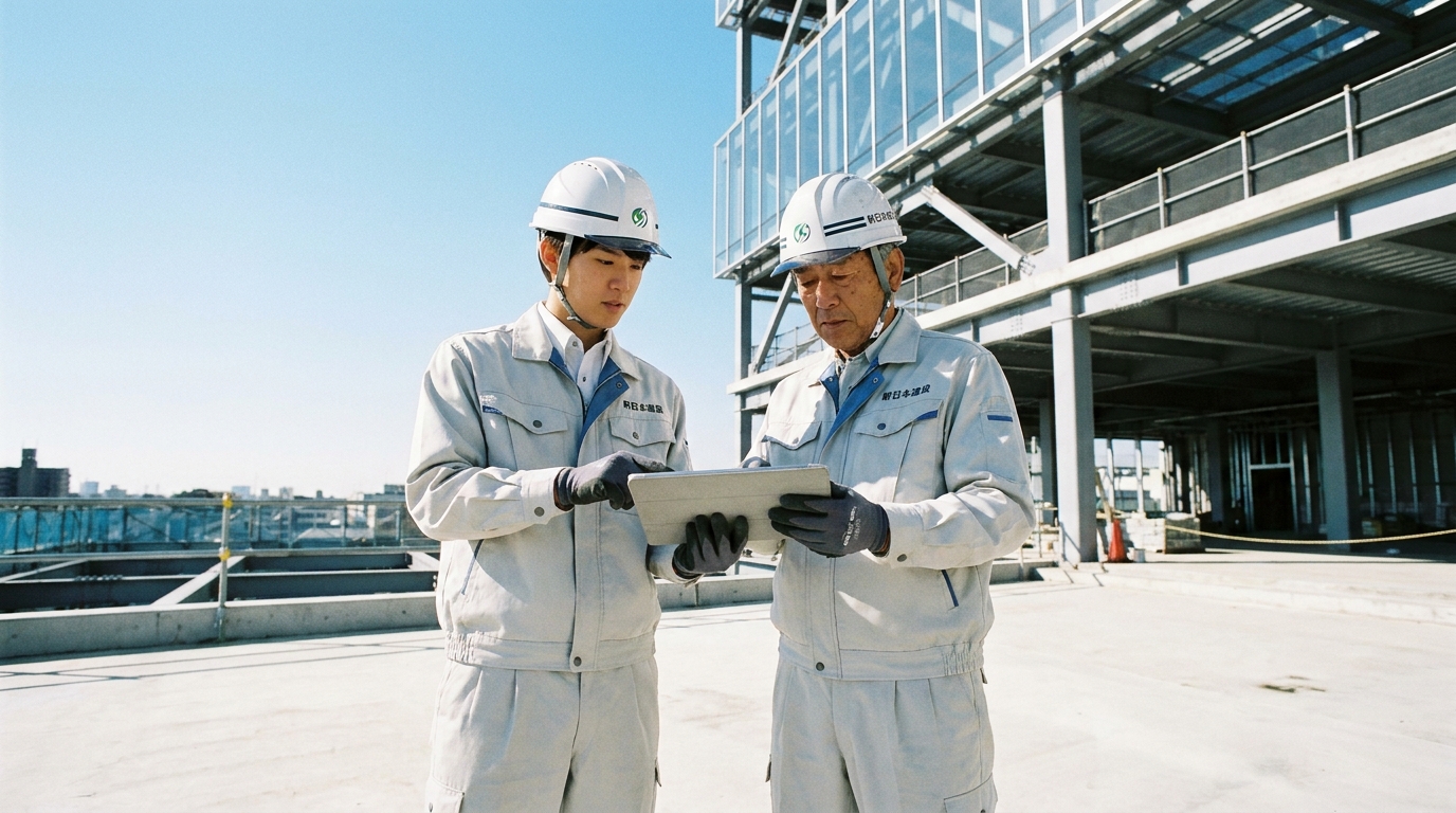 現場で働く社員の真剣な眼差し