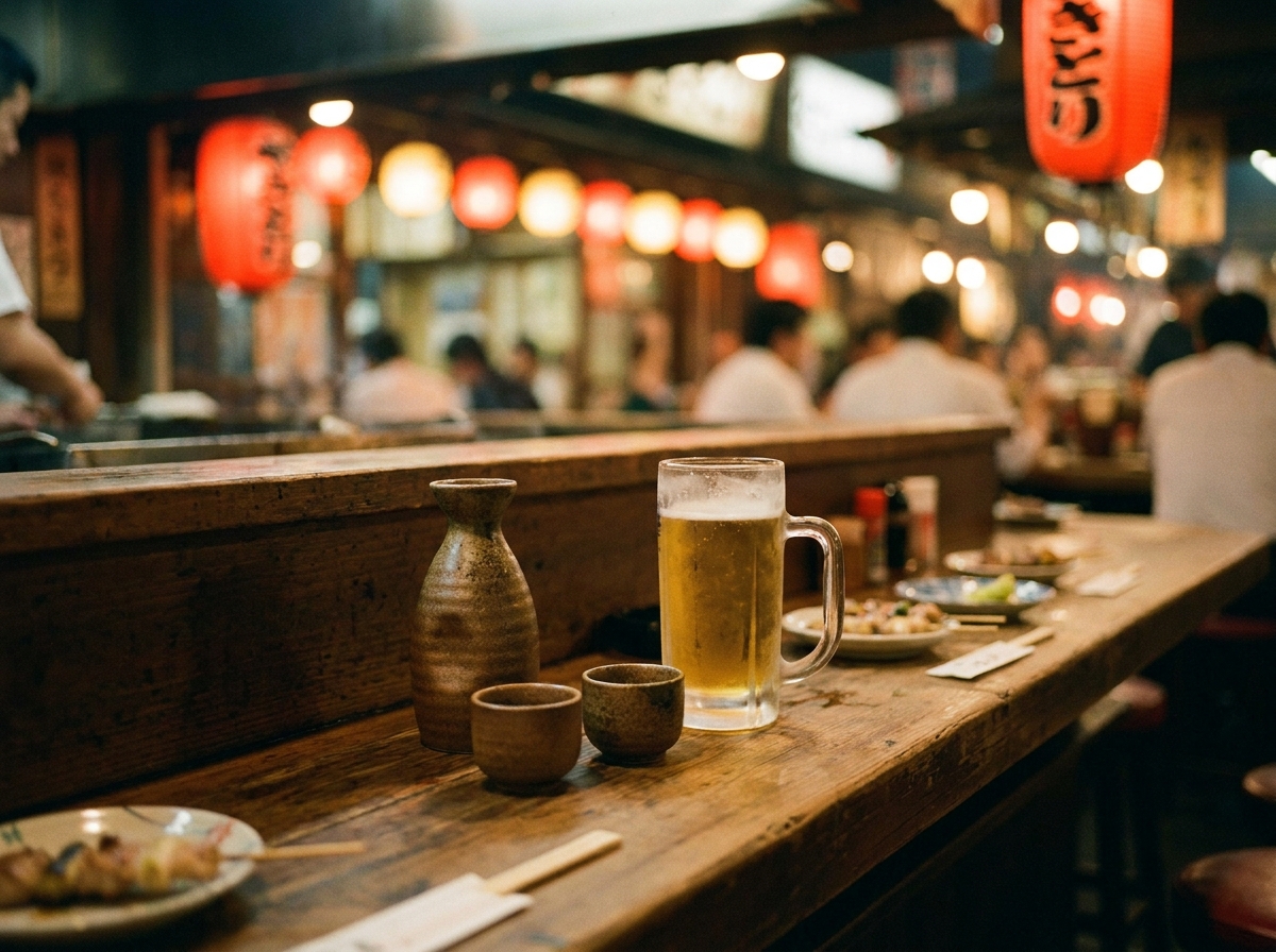 日本酒とビール