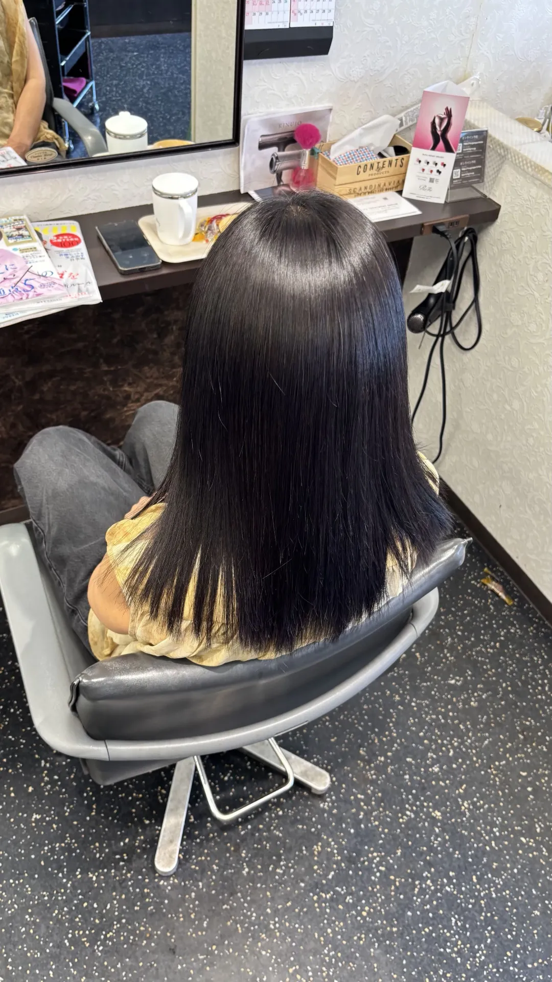 施術後の髪の仕上がり