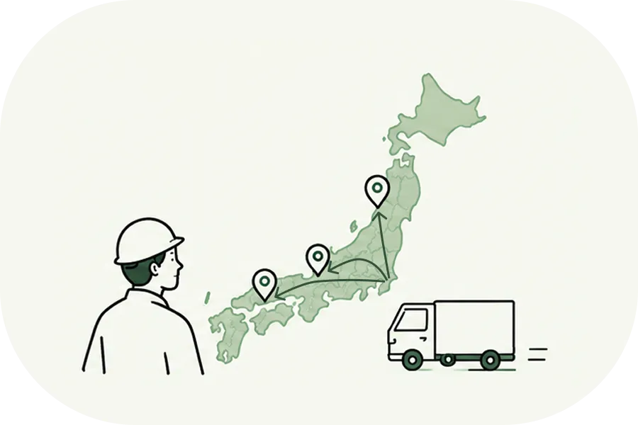全国へ出張する塗装サービス