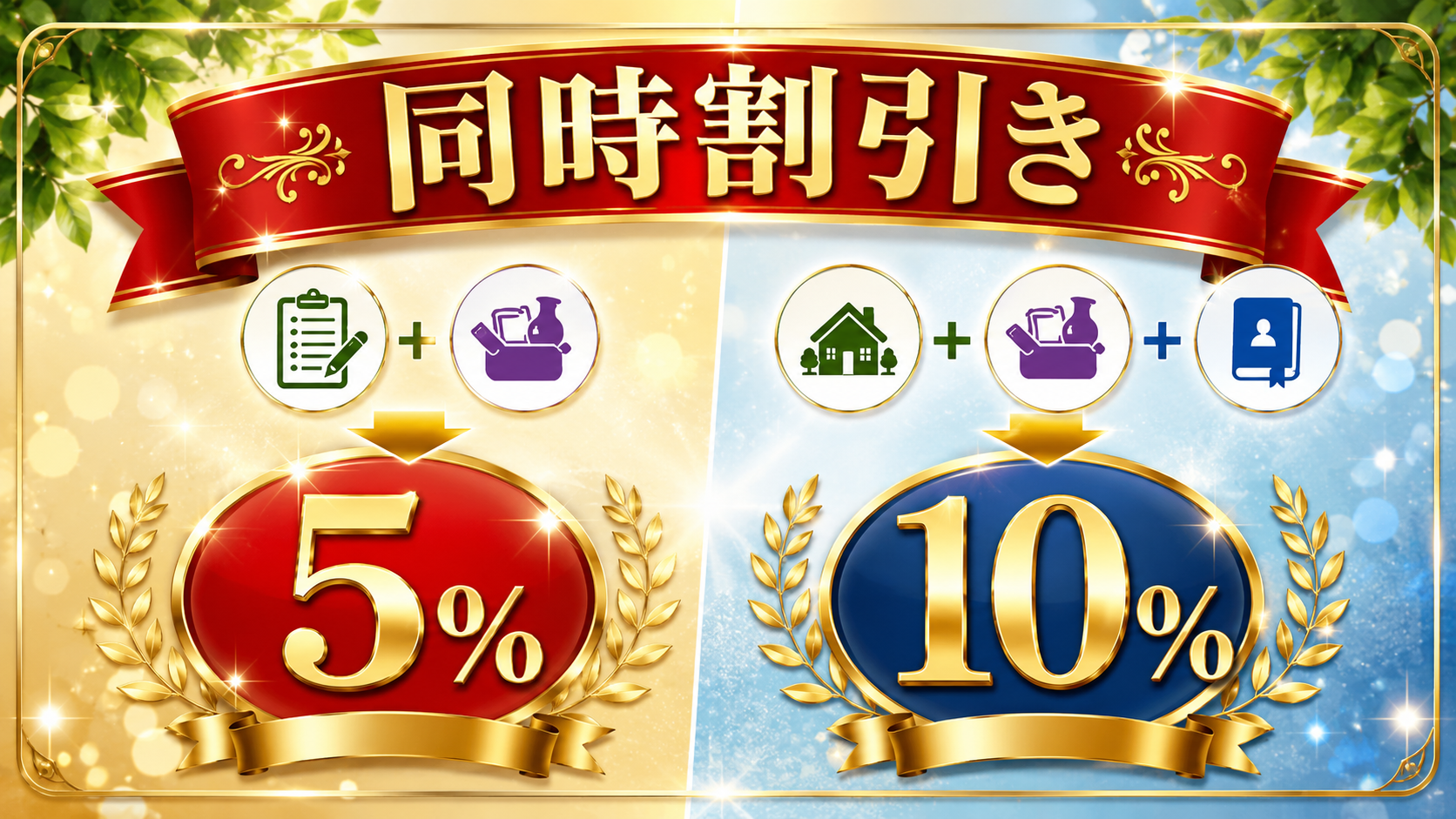 複数のサービスを同時にご利用でお得にサポート
