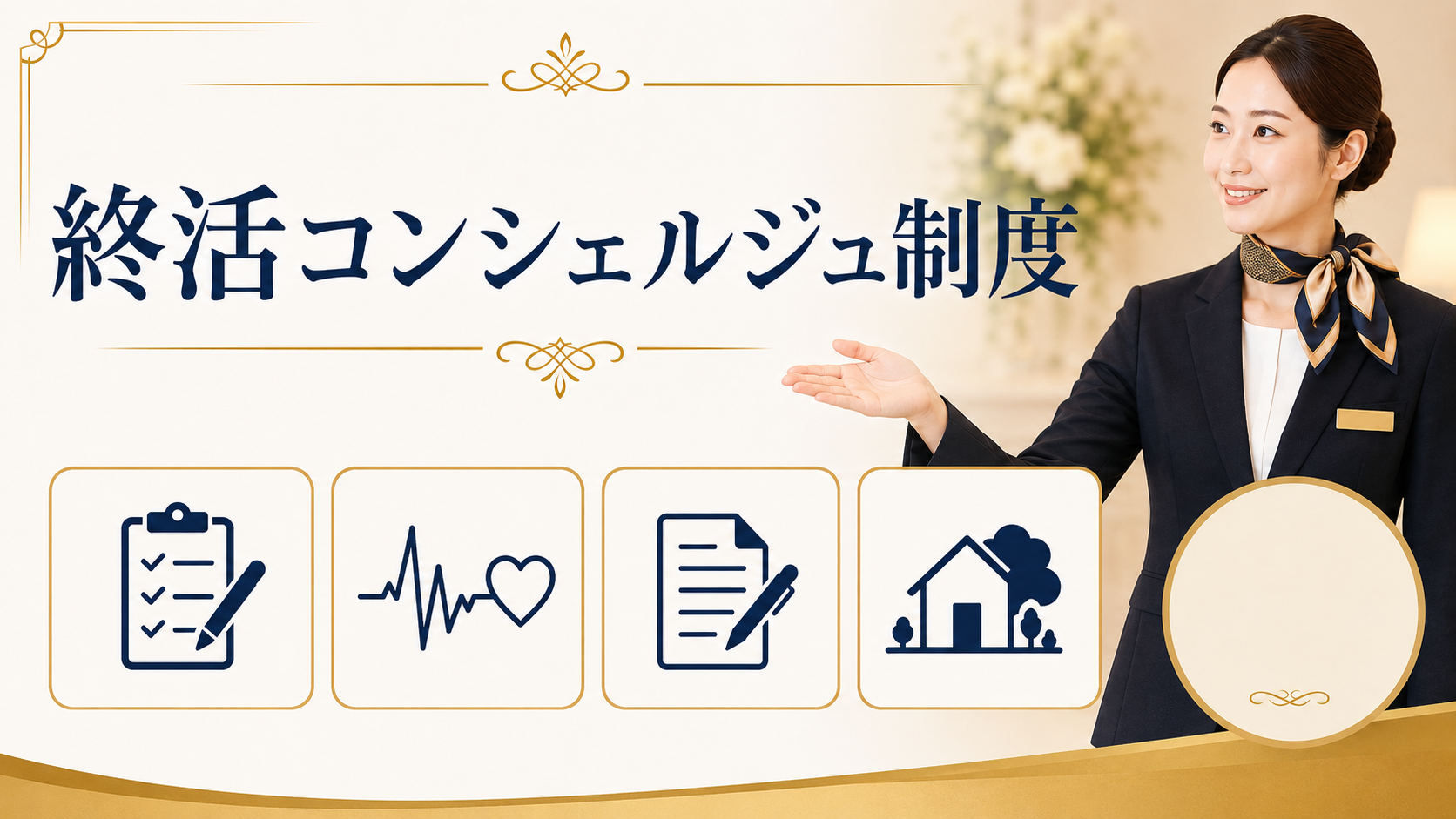 終活コンシェルジュ制度 お一人おひとりに寄り添い、安心の終活をサポート
